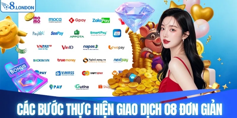 Các bước thực hiện giao dịch O8 đơn giản 