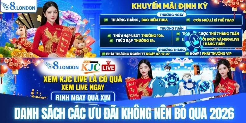 Danh sách các ưu đãi không nên bỏ qua 2026