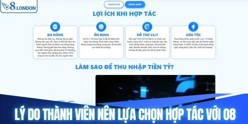 Lý do thành viên nên lựa chọn hợp tác với O8