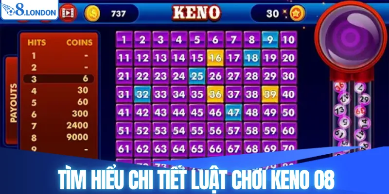 Tìm hiểu chi tiết luật chơi Keno O8